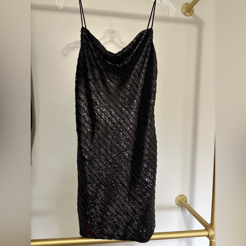 Bardot Black Sequin Mini Dress NWT Women’s Cocktail Party